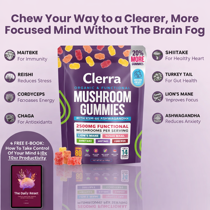 Brain boosting mushroom gummies